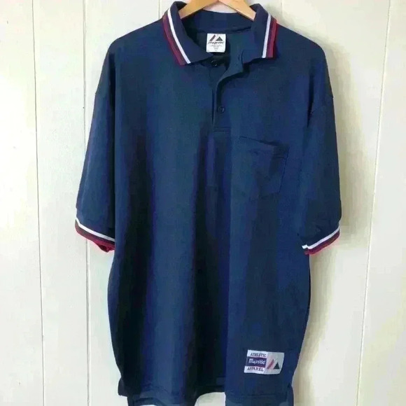 Majestic Athletic Apparel Polo XL Made in USA - Picture 1 of 5